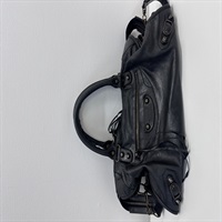 BALENCIAGA シティ ミディアム ショルダーバッグ ブラック レザー
