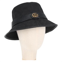 【原宿店限定】グッチ GUCCI ハット GGキャンバス バケットハット ブラック 576587 レディース am8852V