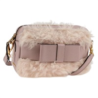 【原宿店限定】ミュウ ミュウ Miu Miu ショルダーバッグ レザー ピンク ゴールド レディース 134866V