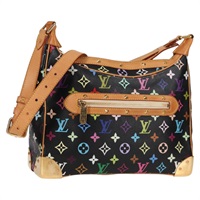 【原宿店限定】ルイ・ヴィトン LOUIS VUITTON ブローニュ ショルダーバッグ モノグラム・マルチカラー ブラック M92638 レディース BA4683V