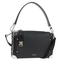 【原宿店限定】ルイ・ヴィトン LOUIS VUITTON サイドトランクMM ショルダーバッグ レザー ブラック M25160 レディース BA4781M