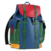 【原宿店限定】ルイ・ヴィトン LOUIS VUITTON クリストファーPM バックパック エピ トリコロール ブルー レッド M55565 レディース 122883M