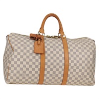 【原宿店限定】ルイ・ヴィトン LOUIS VUITTON キーポル50 ボストンバッグ ダミエ アズール N41430 レディース 136686V