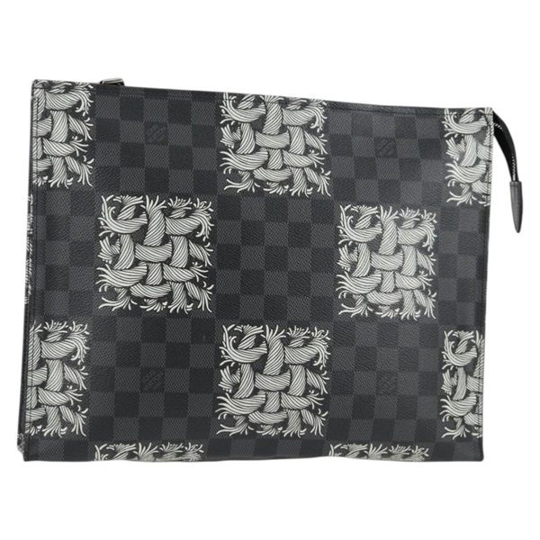 【原宿店限定】ルイ・ヴィトン LOUIS VUITTON ポシェット ヴォワヤージュ クラッチバッグ ダミエ グラフィット クリストファー ネメス N61234 レディース 133622M