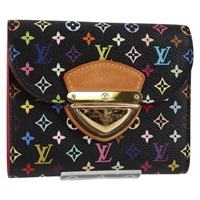 【原宿店限定】ルイ・ヴィトン LOUIS VUITTON ポルトフォイユ コアラ 財布 モノグラムマルチカラー ブラック M58087 レディース 131831V