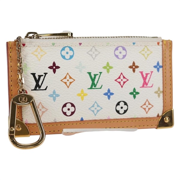 【原宿店限定】ルイ・ヴィトン LOUIS VUITTON ポシェット・クレ コインケース モノグラム・マルチカラー ホワイト M92655 レディース 131840V