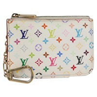 【原宿店限定】ルイ・ヴィトン LOUIS VUITTON ポシェット・クレ NM コインケース モノグラム・マルチカラー ホワイト M93734 レディース 132775V