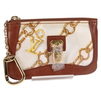 【原宿店限定】ルイ・ヴィトン LOUIS VUITTON ポシェットクレ コインケース モノグラムチャーム ブラウン ホワイト M95164 レディース 133676V