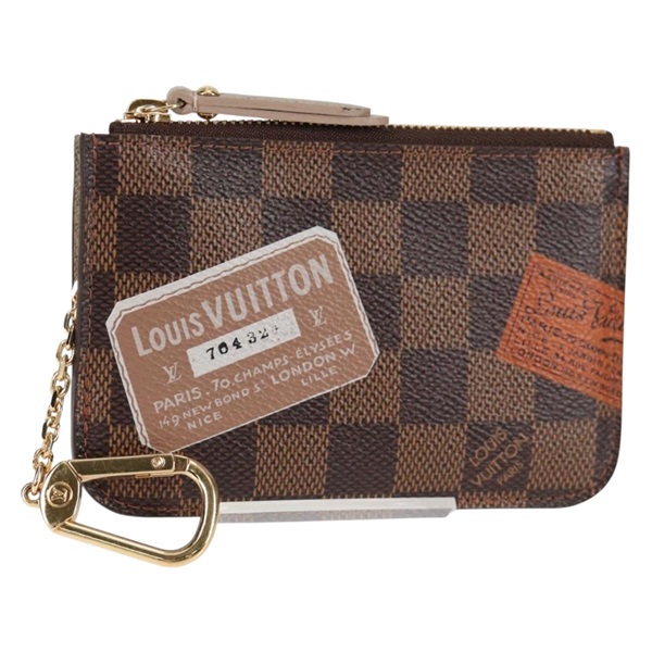【原宿店限定】ルイ・ヴィトン LOUIS VUITTON ポシェット クレ コインケース ダミエ エベヌ N63086 レディース 135756V