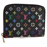 【原宿店限定】ルイ・ヴィトン LOUIS VUITTON ジッピーコインパース コインケース モノグラム・マルチカラー ブラック M93740 レディース 134682V