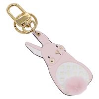 【原宿店限定】ルイ・ヴィトン LOUIS VUITTON バニー チャーム チャーム モノグラムキャンバス レザー ピンク ホワイト M01560 レディース 133681M