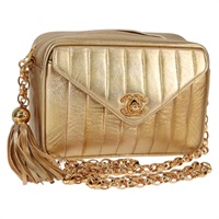 【原宿店限定】シャネル CHANEL ショルダーバッグ マトラッセ チェーン ラムスキン レッド ゴールド レディース 134958V