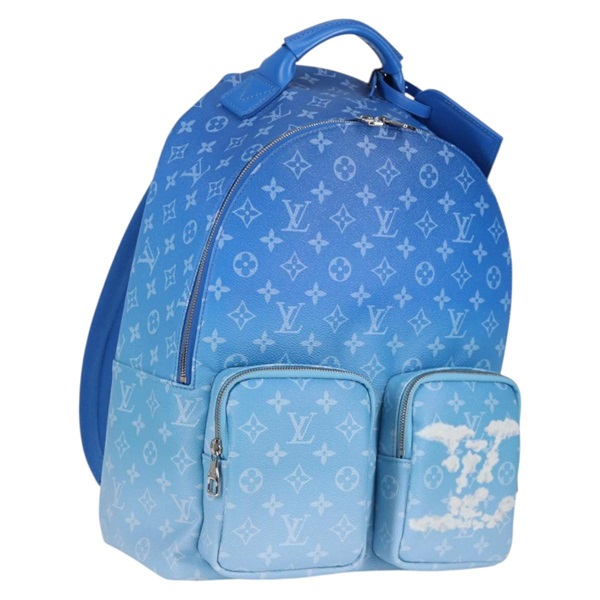 【原宿店限定】ルイ・ヴィトン LOUIS VUITTON バックパックマルチポケット バックパック モノグラムクラウズ ブルー M45441 レディース yk18948M