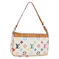 【原宿店限定】ルイ・ヴィトン LOUIS VUITTON ポシェット・アクセソワール ポーチ モノグラム・マルチカラー ホワイト M92649 レディース 131817V