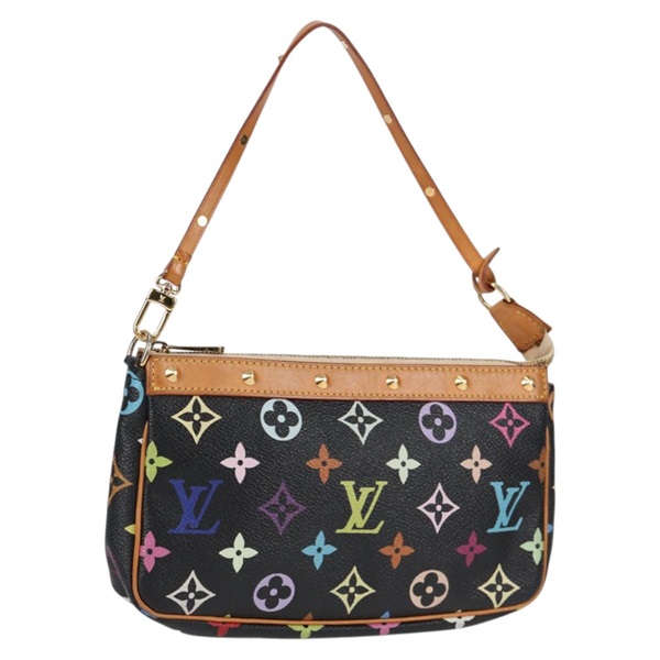 【原宿店限定】ルイ・ヴィトン LOUIS VUITTON ポシェット・アクセソワール ポーチ モノグラム・マルチカラー ブラック M92648 レディース 133185V