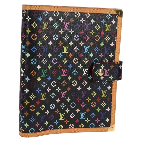 【原宿店限定】ルイ・ヴィトン LOUIS VUITTON アジェンダ GM 手帳カバー モノグラム・マルチカラー ブラック R20893 レディース 135956V
