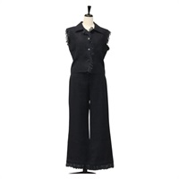 【原宿店限定】シャネル CHANEL 上着 ジャケット&パンツ セットアップ デニム ブルー レディース 132998M