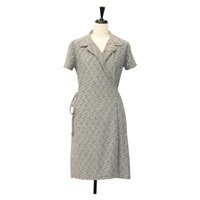 【原宿店限定】フェンディ FENDI シャツ ワンピース ズッカ パイル グレー レディース 133002M