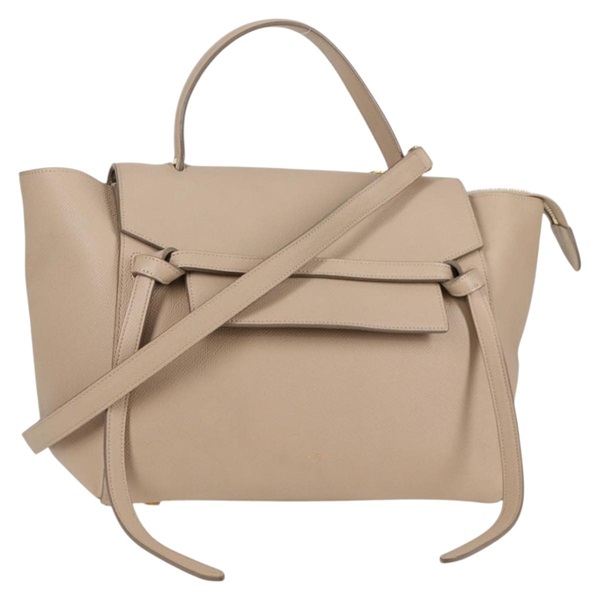 【原宿店限定】セリーヌ CELINE ハンドバッグ ベルトバッグ レザー 2way ベージュ ゴールド レディース 133372V