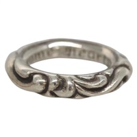 【原宿店限定】クロムハーツ Chrome Hearts リング・指輪 スクロールバンド Ag925 シルバー レディース 128899M