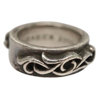 【原宿店限定】クロムハーツ Chrome Hearts リング・指輪 ダブルナローヴァインバンド Ag925 シルバー レディース 132983M