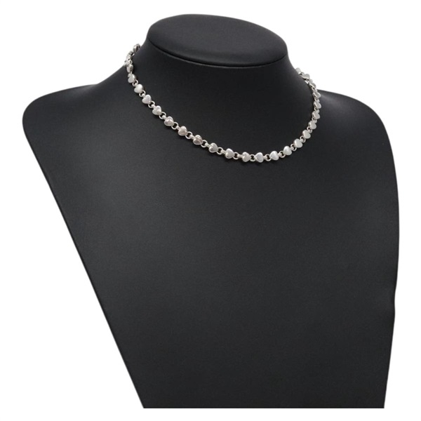 【原宿店限定】ティファニー TIFFANY&Co. ネックレス パフハート Ag925 シルバー レディース 128895M