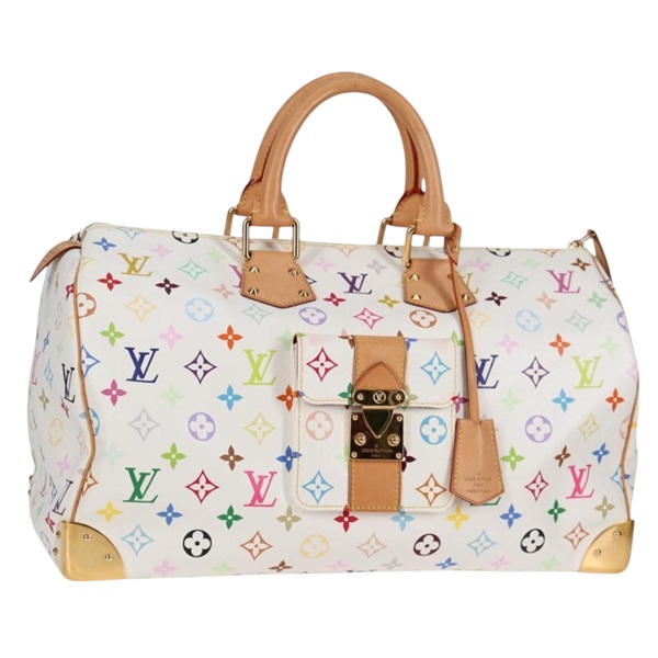 【原宿店限定】ルイ・ヴィトン LOUIS VUITTON スピーディ 30 ハンドバッグ モノグラム・マルチカラー ホワイト M92643 レディース 132956V
