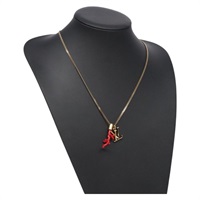 【原宿店限定】ルイ・ヴィトン LOUIS VUITTON ネックレス サンゴ LVイニシャル コーラル メタル レッド ゴールド M68903 レディース 132987M