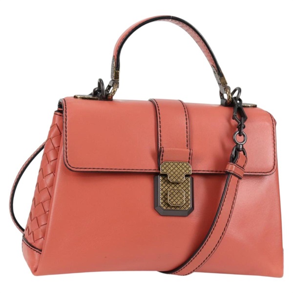 【原宿店限定】ボッテガヴェネタ BOTTEGAVENETA ハンドバッグ レザー 2way ピンク レディース 133343V