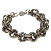【原宿店限定】クロムハーツ Chrome Hearts ブレスレット ダブルBリング Ag925 シルバー レディース 132979M