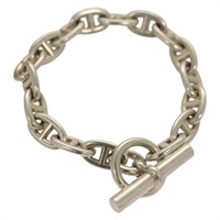 【原宿店限定】エルメス HERMES シェーヌダンクル MM ブレスレット Ag925 17 Links シルバー レディース 135953V