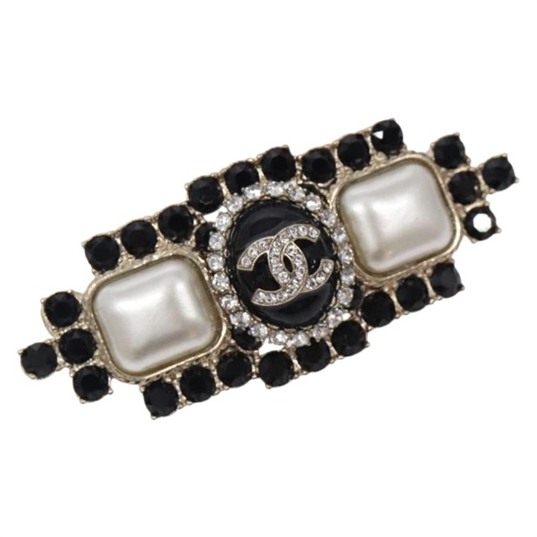 【原宿店限定】シャネル CHANEL ブローチ ココマーク メタル  ブラック レディース BA4085M