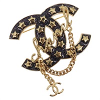 【原宿店限定】シャネル CHANEL ブローチ ココマーク メタル  ゴールド レディース BA4087M