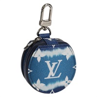【原宿店限定】ルイ・ヴィトン LOUIS VUITTON アクセサリーケース モノグラムエスカル イヤホンケース ブルー ホワイト GI0491 レディース 136795M