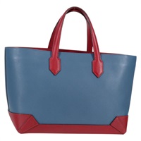 【原宿店限定】エルメス HERMES マキシボックス　カバス30 ハンドバッグ レザー ブルー シルバー レディース 138569V