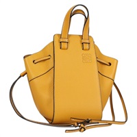 【原宿店限定】ロエベ LOEWE コンパクトハンモック ハンドバッグ レザー イエロー レディース 135252M