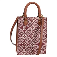 【原宿店限定】ルイ・ヴィトン LOUIS VUITTON プティットサックプラ ハンドバッグ モノグラムジャガード 2way ボルドー M69846 レディース hk2898M
