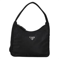 【原宿店限定】プラダ PRADA ハンドバッグ ナイロン ブラック シルバー レディース 140951V