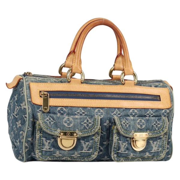 【原宿店限定】ルイ・ヴィトン LOUIS VUITTON ネオ・スピーディ ハンドバッグ モノグラムデニム ブルー M95019 レディース 141243V