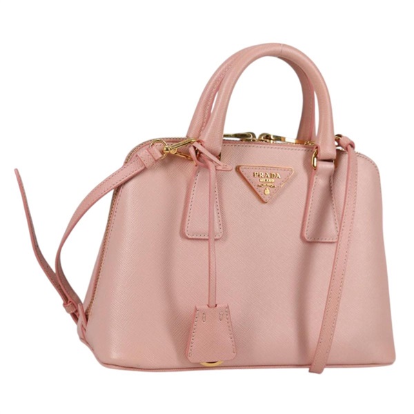 【原宿店限定】プラダ PRADA プロムナード ハンドバッグ サフィアーノレザー ピンク ゴールド レディース 141884V