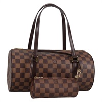 【原宿店限定】ルイ・ヴィトン LOUIS VUITTON パピヨン30 ハンドバッグ ダミエ エベヌ N51303 レディース BA5150V