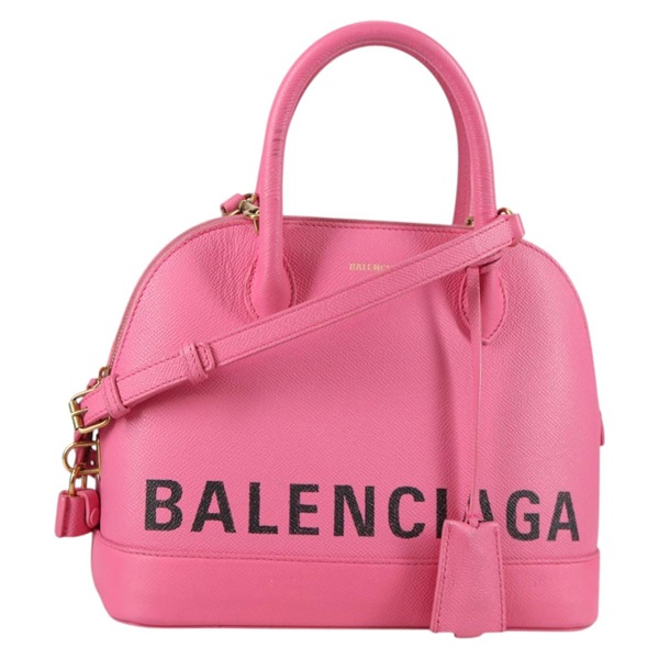【原宿店限定】バレンシアガ BALENCIAGA ヴィルトップハンドルS ハンドバッグ レザー 2way ピンク ゴールド 518873 レディース BA5162M
