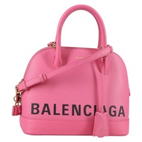 【原宿店限定】バレンシアガ BALENCIAGA ヴィルトップハンドルS ハンドバッグ レザー 2way ピンク ゴールド 518873 レディース BA5162M