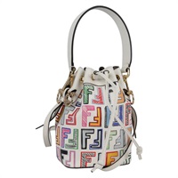 【原宿店限定】フェンディ FENDI ミニモントレゾール ハンドバッグ ズッカキャンバス 2way マルチカラー ゴールド レディース yk19350M