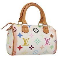 【原宿店限定】ルイ・ヴィトン LOUIS VUITTON ミニスピーディ ハンドバッグ モノグラム・マルチカラー ホワイト M92645 レディース 101826V