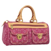 【原宿店限定】ルイ・ヴィトン LOUIS VUITTON ネオ・スピーディ ハンドバッグ モノグラムデニム ピンク M95214 レディース 127690SV