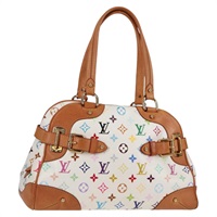 【原宿店限定】ルイ・ヴィトン LOUIS VUITTON クラウディア ハンドバッグ モノグラム・マルチカラー ホワイト M40193 レディース 130466V