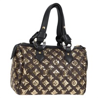 【原宿店限定】ルイ・ヴィトン LOUIS VUITTON スピーディ30 ハンドバッグ モノグラムエクリプス スパンコール ゴールド M40244 レディース yk18412M