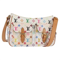 【原宿店限定】ルイ・ヴィトン LOUIS VUITTON ロッジGM ショルダーバッグ モノグラム・マルチカラー ホワイト M40051 レディース 136625V