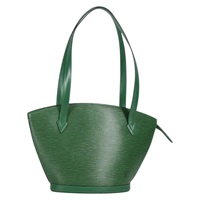 【原宿店限定】ルイ・ヴィトン LOUIS VUITTON サンジャック ポワニエ ロング ショルダーバッグ エピ グリーン M52334 レディース 135222V